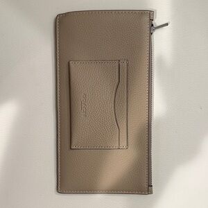 Coach Beige Leather Clutch